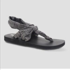 Mossimo Women's Tashi Soft Cotton Blend Yoga Thong Sling Sandals, Gray​​​